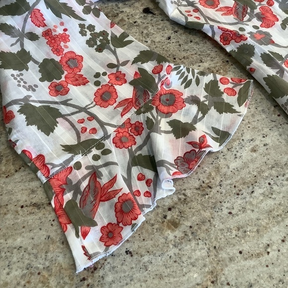 Floral Button Down Cotton Shirt Size Large Millenium Brand - Picture 7 of 9